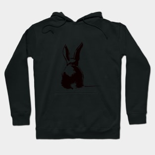 Black Bunny back Hoodie